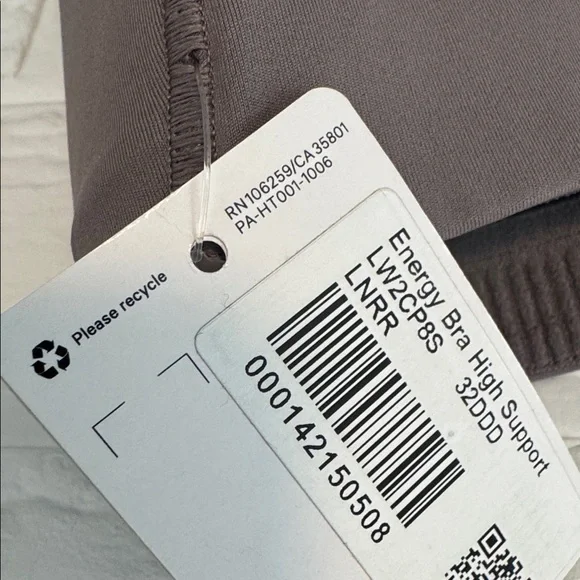 Lululemon Energy Bra High Support 32DDD NWT TAUPE - Picture 4 of 7